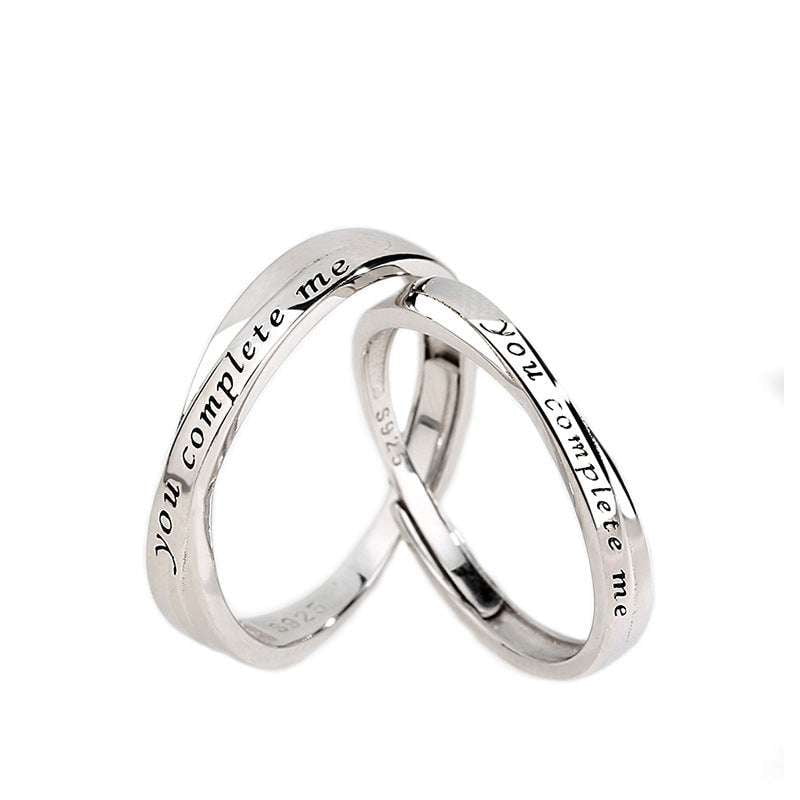 Korean Style Rings., Silver Couple Rings, Unisex Silver Jewelry - available at Sparq Mart