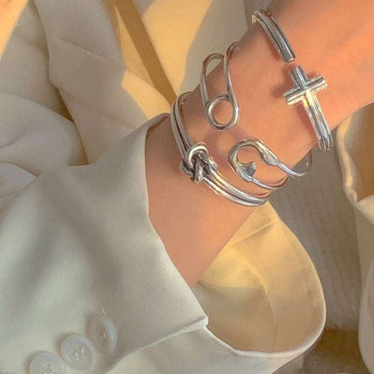 Fashionable Women's Jewelry, Sterling Silver Bracelet, Unique Knot Bracelet - available at Sparq Mart