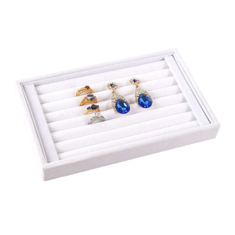 Ring Display Box, Stud Earring Holder, Velvet Jewelry Tray - available at Sparq Mart