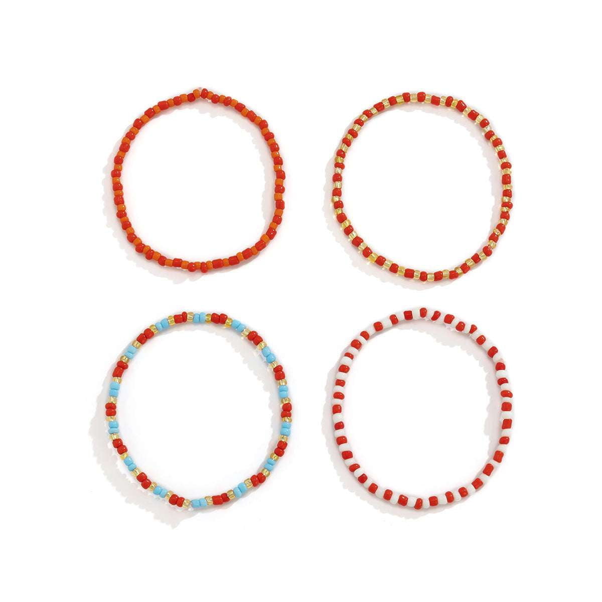 Colorful Bead Jewelry, Ethnic Beaded Bracelet, Stacked Bracelet Women - available at Sparq Mart