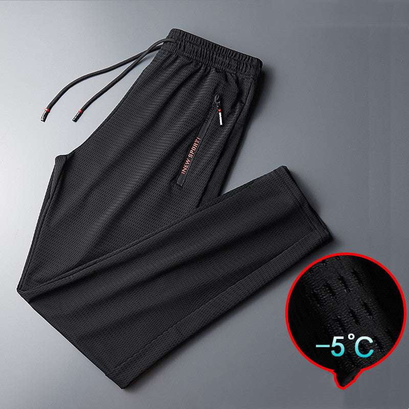 extra large pants, large ice silk pants, men's straight pants - available at Sparq Mart