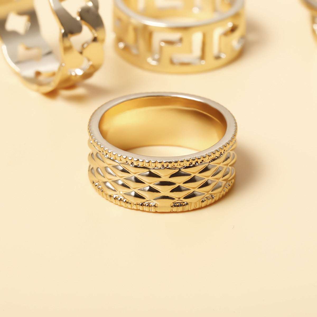 Alloy Jewelry Women, Fashionable Accessories, Geometric Hand Ornaments - available at Sparq Mart