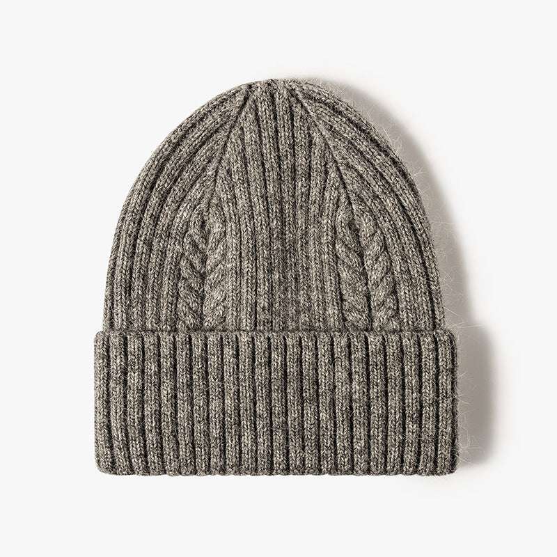 Fashionable Knitted Hats, Solid Color Wool Hats, Women's Warm Hats - available at Sparq Mart