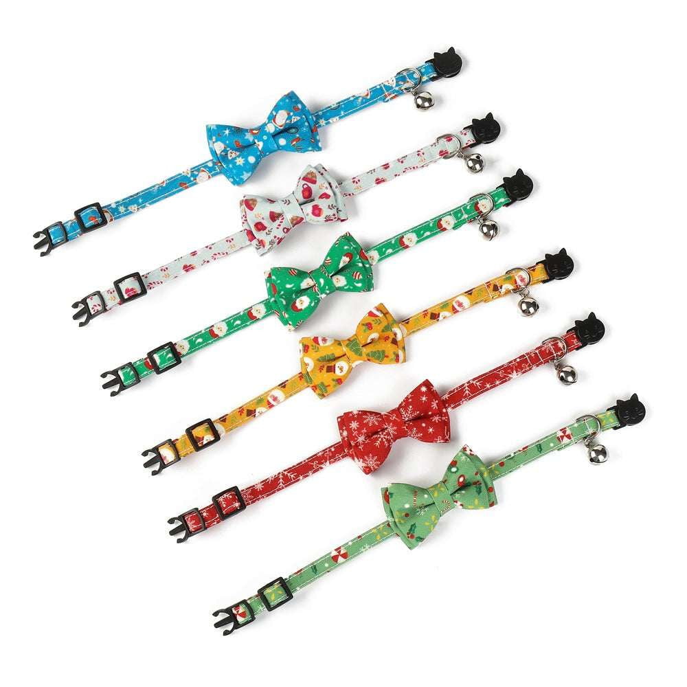 Adjustable Christmas Cat Collar, Festive Christmas Pet Collar, Holiday Dog Collar Accessory - available at Sparq Mart