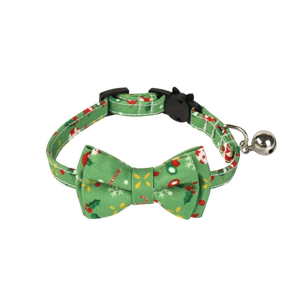 Adjustable Christmas Cat Collar, Festive Christmas Pet Collar, Holiday Dog Collar Accessory - available at Sparq Mart