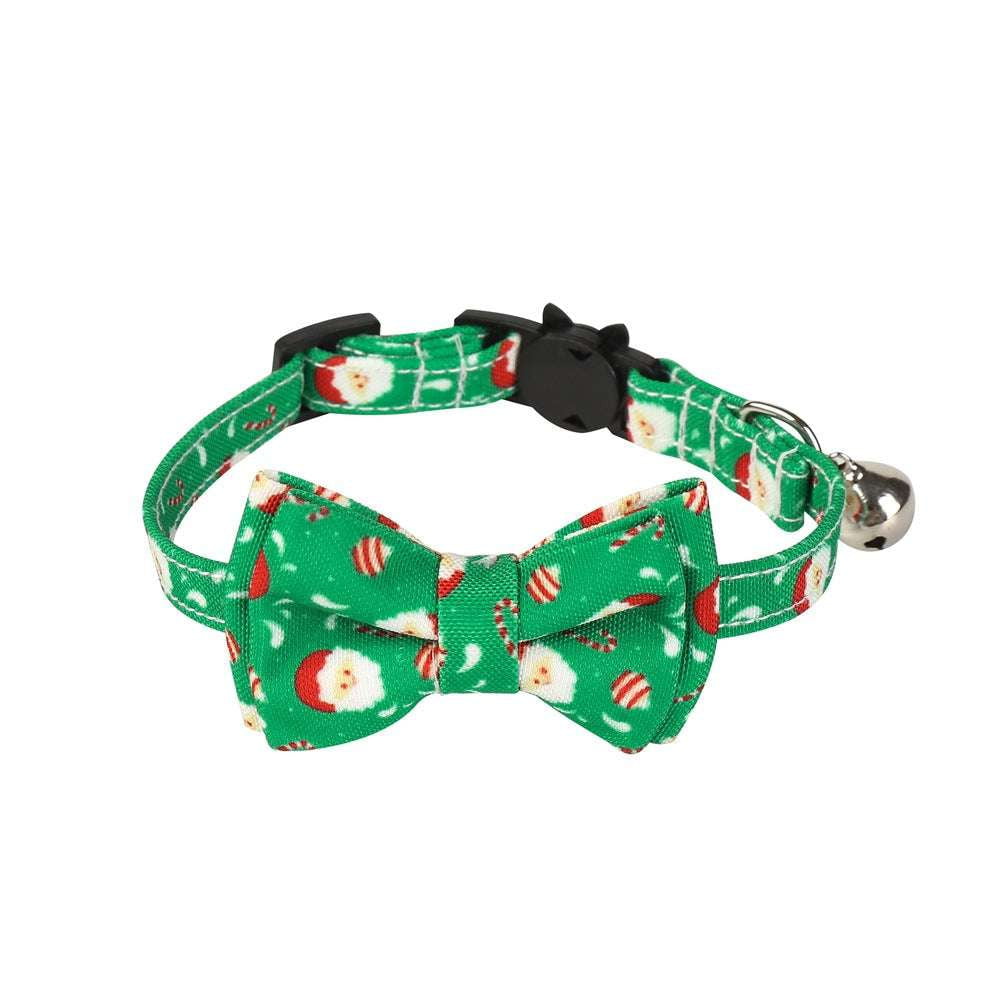 Adjustable Christmas Cat Collar, Festive Christmas Pet Collar, Holiday Dog Collar Accessory - available at Sparq Mart