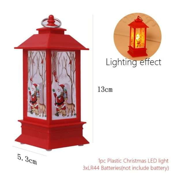 festive table lamp, LED candle lantern, night light elderly - available at Sparq Mart