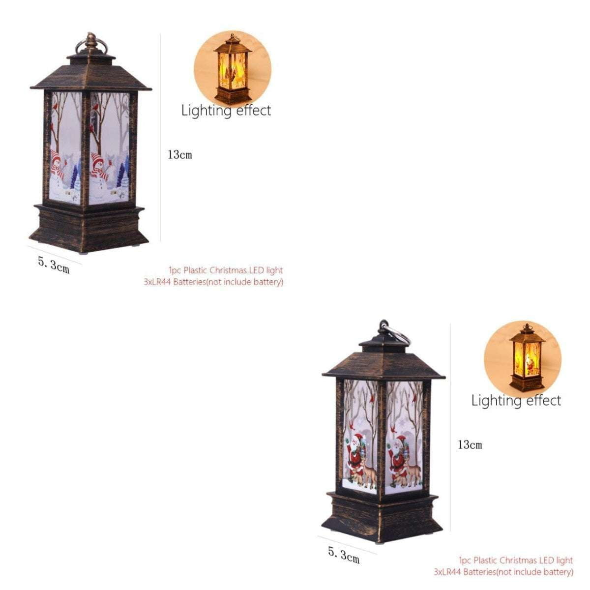 festive table lamp, LED candle lantern, night light elderly - available at Sparq Mart