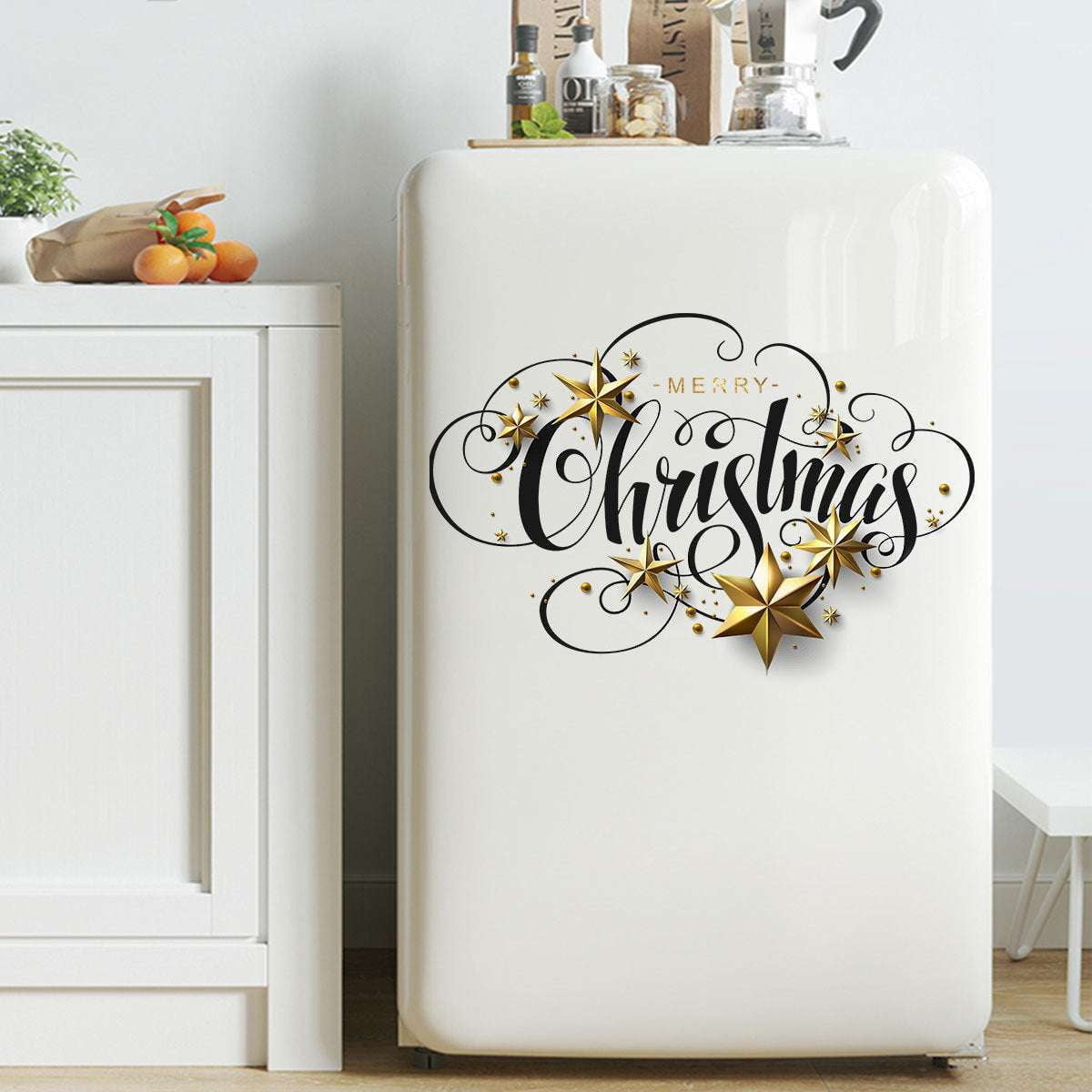 Christmas wall decals, festive window stickers, holiday decor accents - available at Sparq Mart