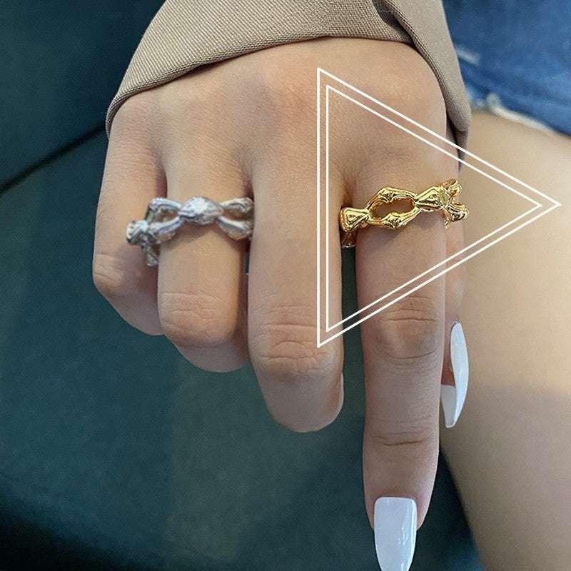 Adjustable Size, French Retro Anchor Ring, Stylish Design - available at Sparq Mart