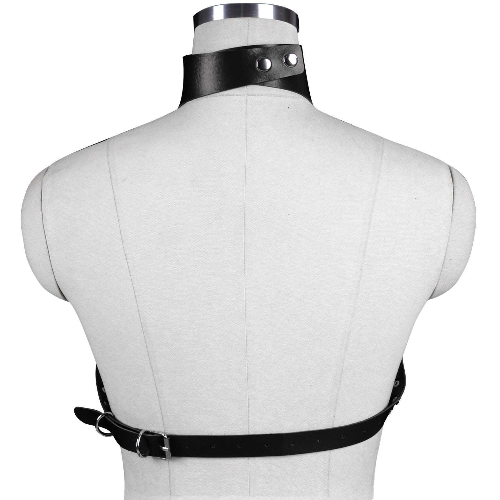 Gothic Body Harness, Leather Strap Accessory, Punk Leather Jewelry - available at Sparq Mart