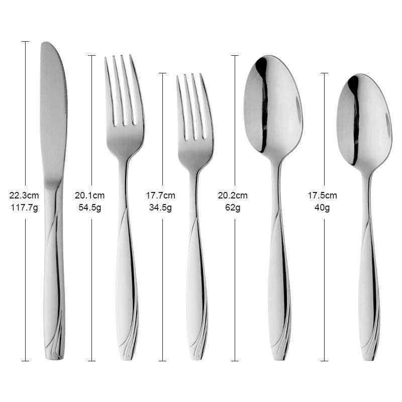 Gradient Cutlery Set, Magic Red Tableware, Stainless Steel Flatware - available at Sparq Mart