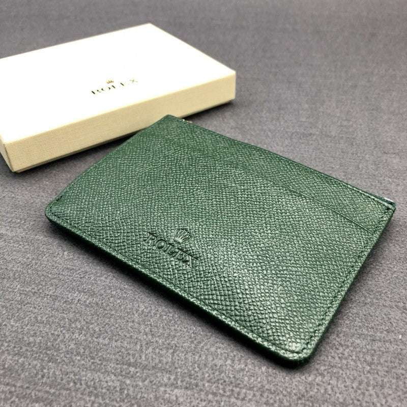 cowhide card holder, green coin purse, leather coin case - available at Sparq Mart