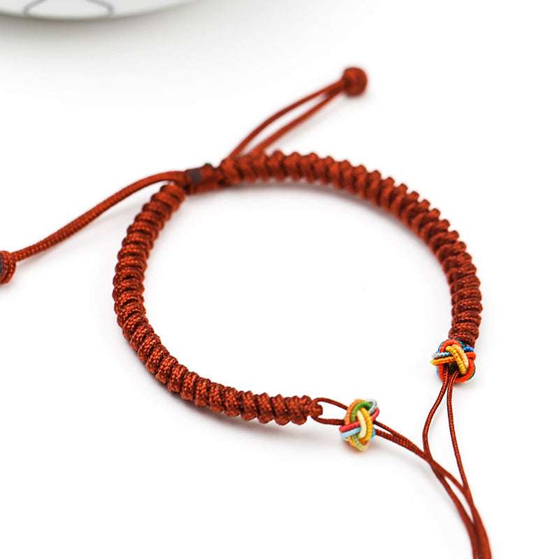 Hand-woven Bracelet, Red Rope Bracelet, Snake Knot Bracelet - available at Sparq Mart