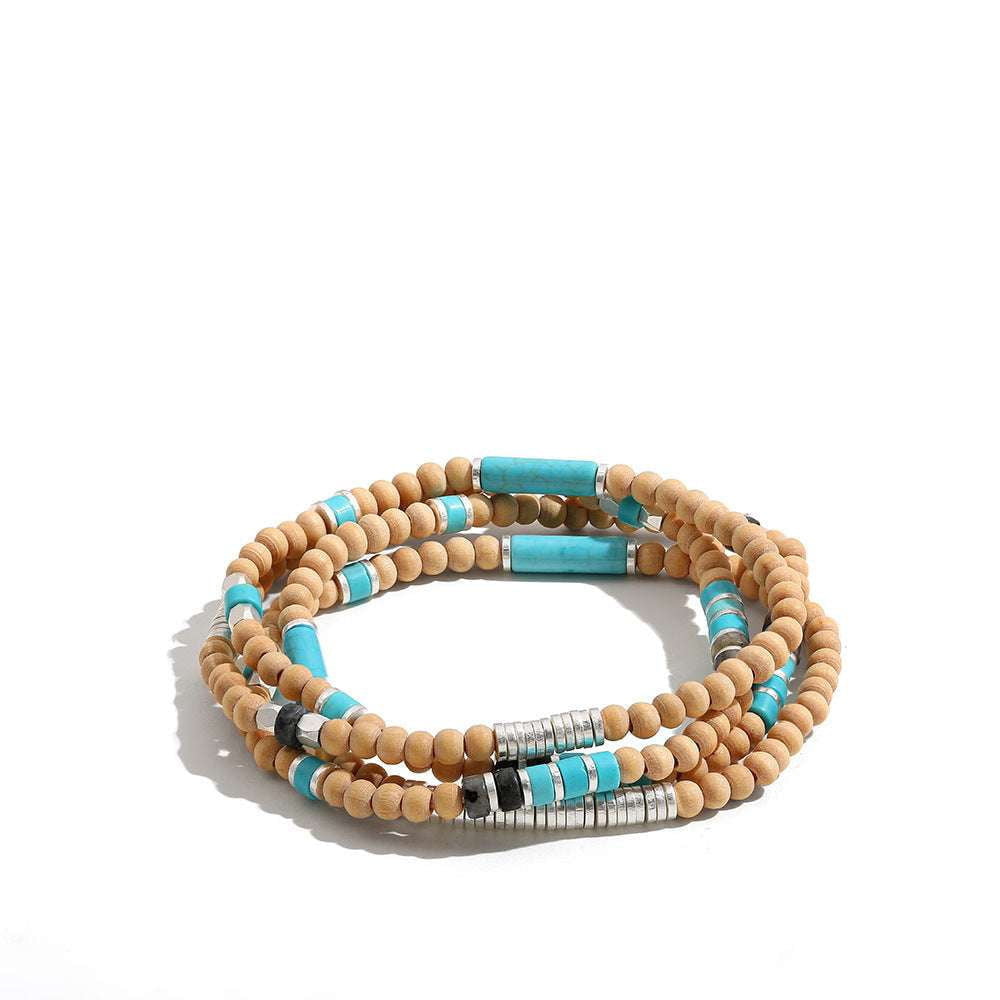 Eco-friendly Bracelet, Handmade Bead Bracelet, Wooden Bead Jewelry - available at Sparq Mart