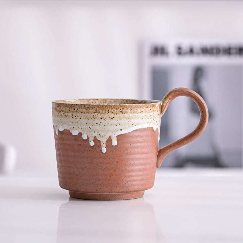 handmade ceramic cup, Japanese stoneware mug, retro coffee cup - available at Sparq Mart