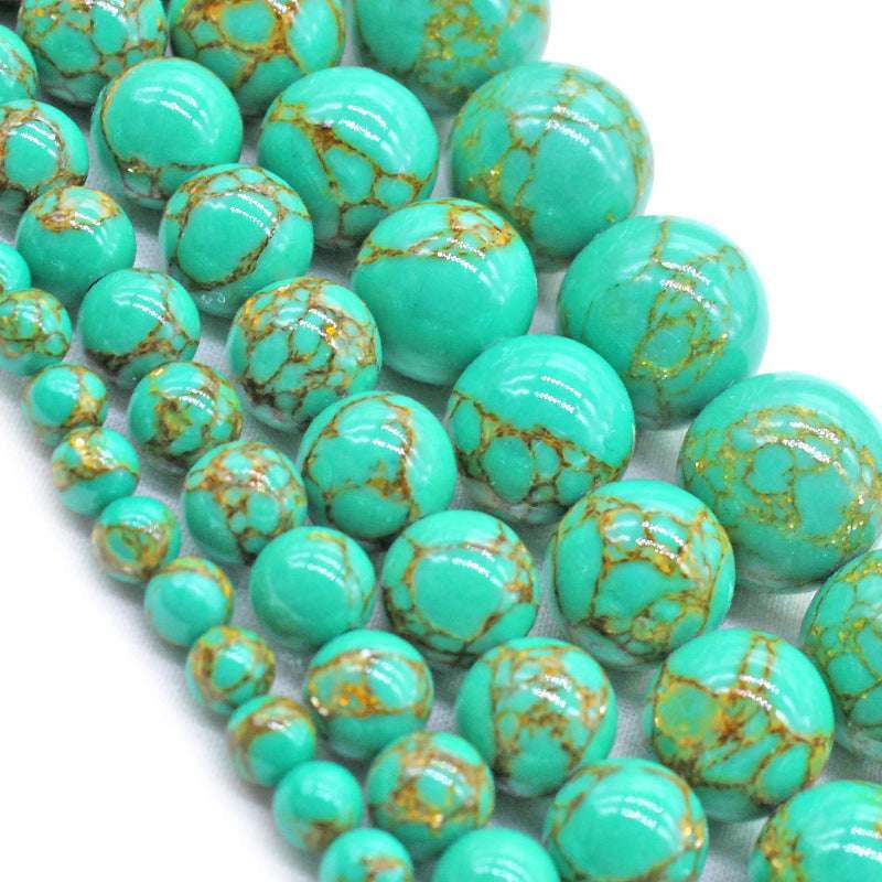 DIY Bead Accessories, Round Turquoise Beads, Turquoise Bead Crafts - available at Sparq Mart