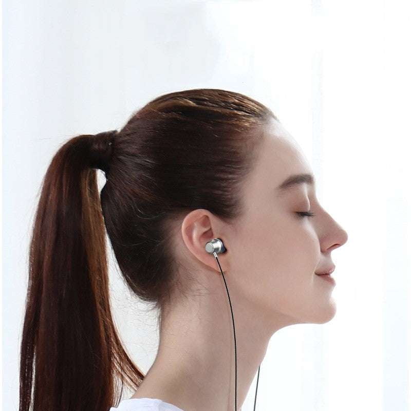 Bass in-ear headphones, Heavy bass headphones, Metal headphones - available at Sparq Mart