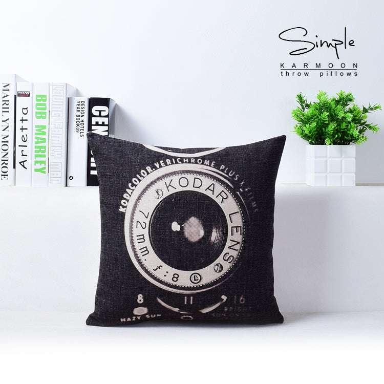 43x43cm Size, Cotton Linen Cushion, Simple Style Pillowcase - available at Sparq Mart