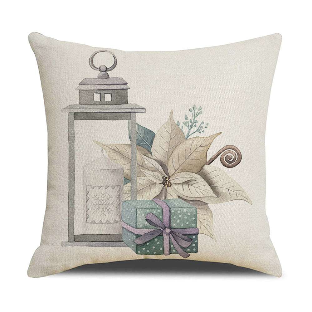 Linen Christmas Pillow, Printed Watercolor Pillow, Wholesale Christmas Pillow - available at Sparq Mart