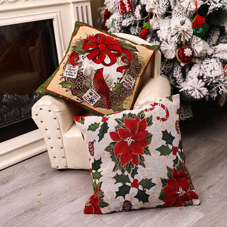 Christmas pillow covers, festive cushion covers, high-quality home decor - available at Sparq Mart