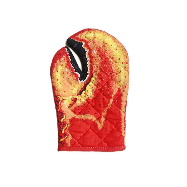 Cotton oven gloves, heat-insulating gloves, microwave oven gloves - available at Sparq Mart