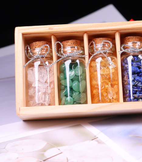 Colorful Crystal Bow, Crystal Gravel Bottle, Natural Crystal Bottle - available at Sparq Mart