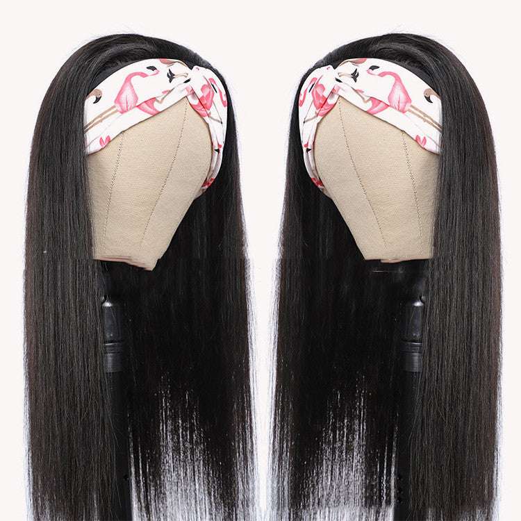 Human Hair Head Cover, Mechanism Headband, Wholesale Hair Straightening - available at Sparq Mart