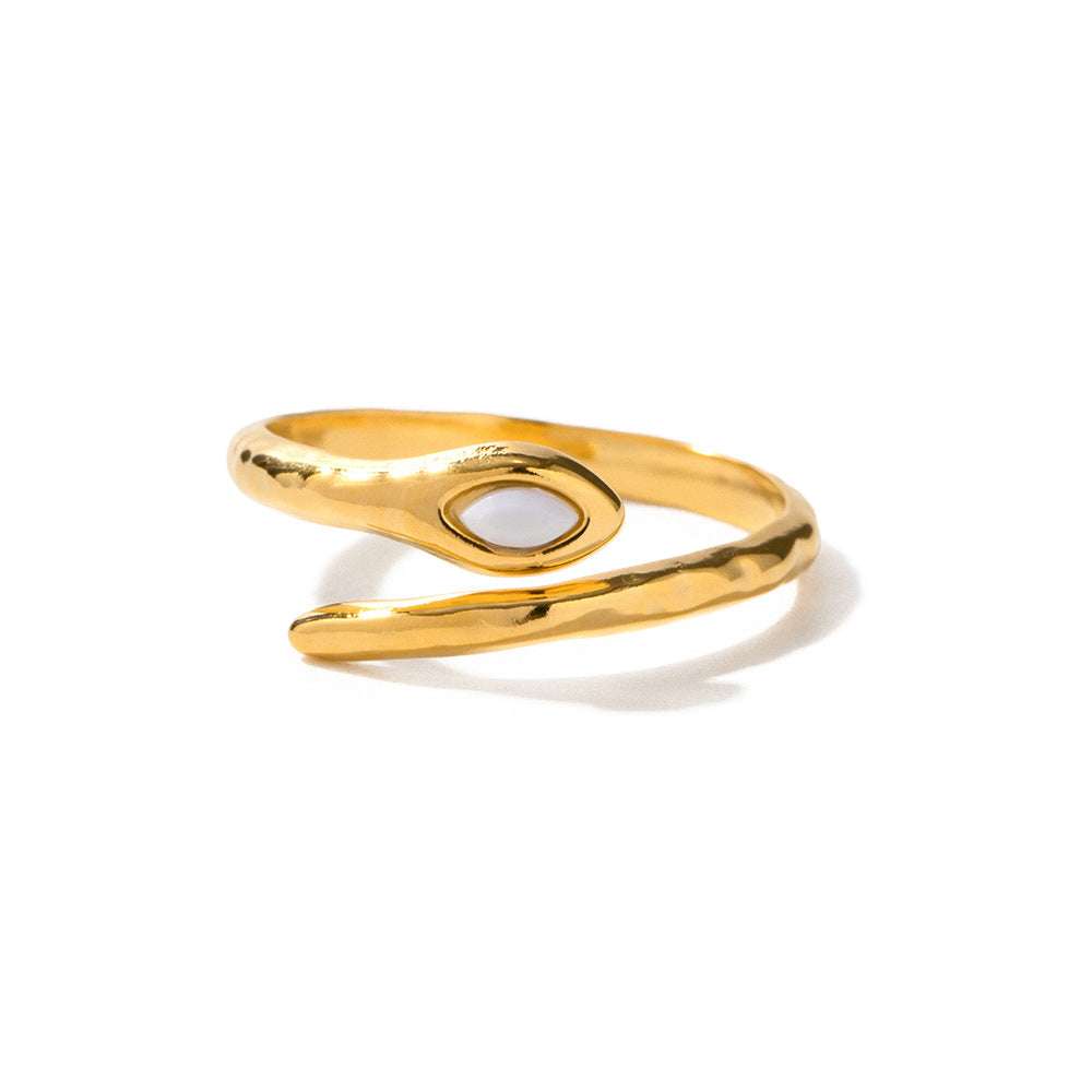 18K Gold Snake Ring, High-Quality Snake Ring, INS Style Ring - available at Sparq Mart