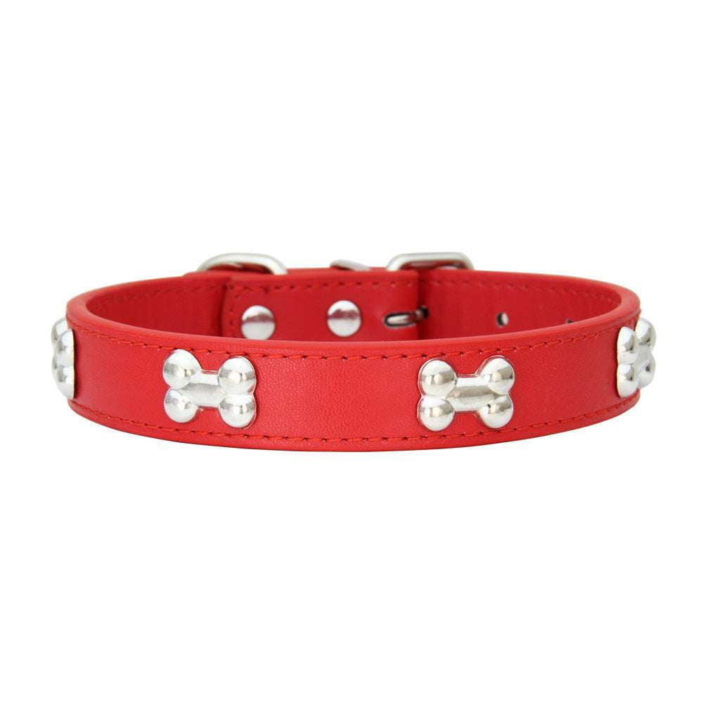 Durable Puppy Collar, Leather Dog Leash, Pet Leash Accessories - available at Sparq Mart