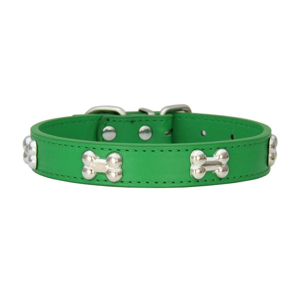 Durable Puppy Collar, Leather Dog Leash, Pet Leash Accessories - available at Sparq Mart