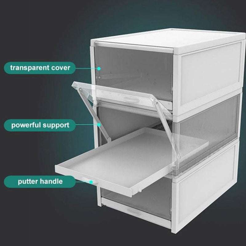 efficient shoe storage, high-quality storage, push-pull shoe box - available at Sparq Mart