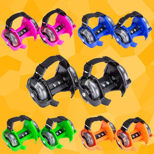 Kids Luminous Skates, PVC Roller Skates, Three-color Skates - available at Sparq Mart