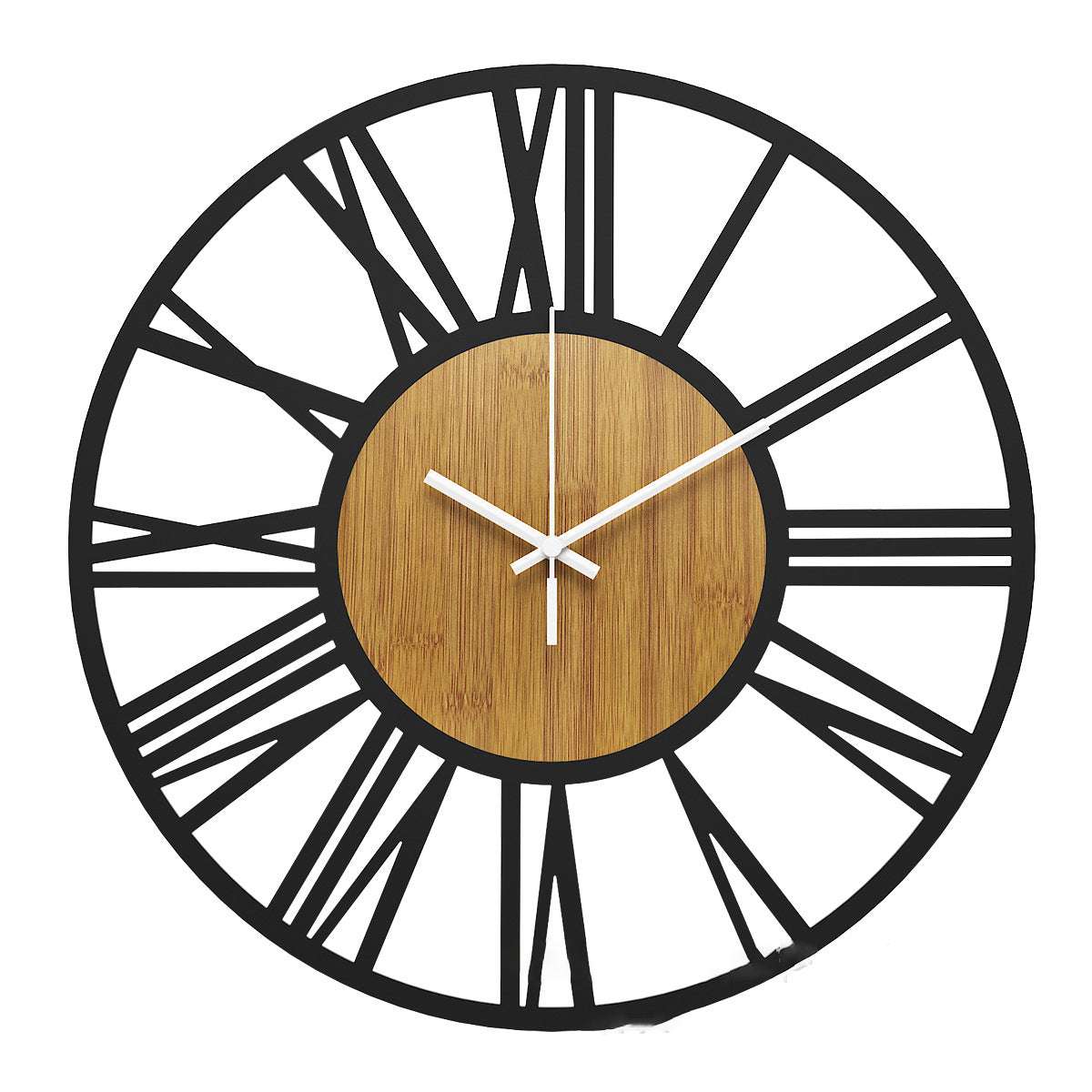 autopostr_pinterest_64088, High-Quality Wall Clock, Wholesale Round Wall Clock, Wood and Metal Roman Numerals - available at Sparq Mart