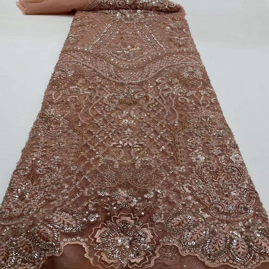 Beaded Fabric, Heavy Industry Lace - available at Sparq Mart