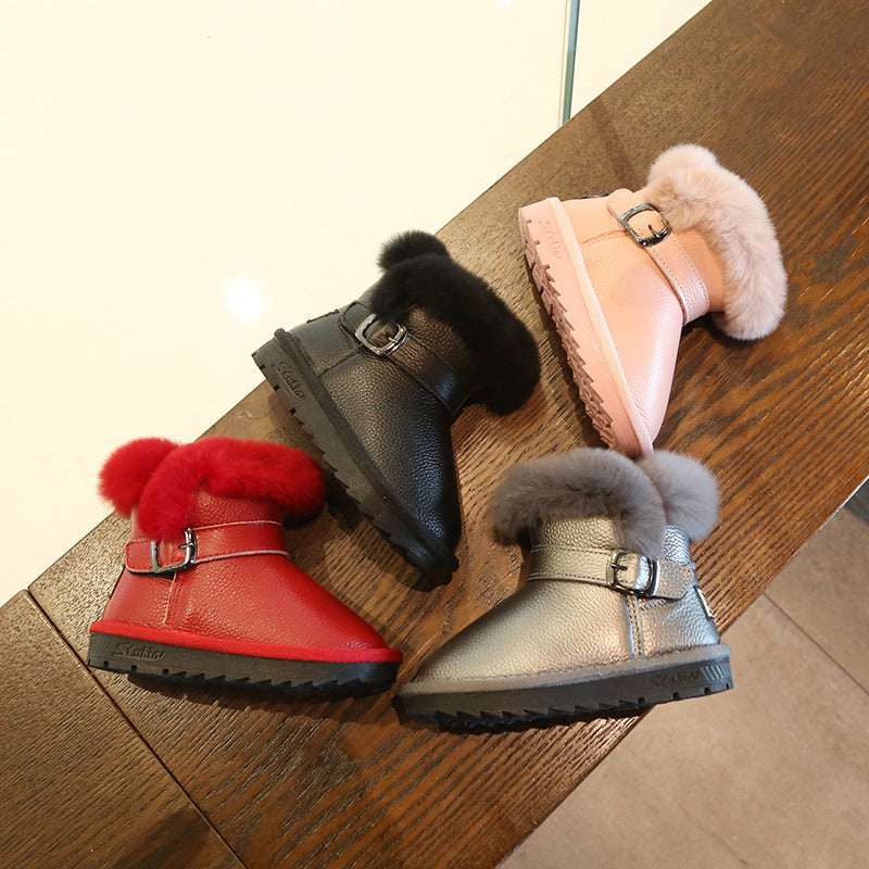 Non-slip princess shoes, Warmth cotton footwear, Waterproof cotton shoes - available at Sparq Mart