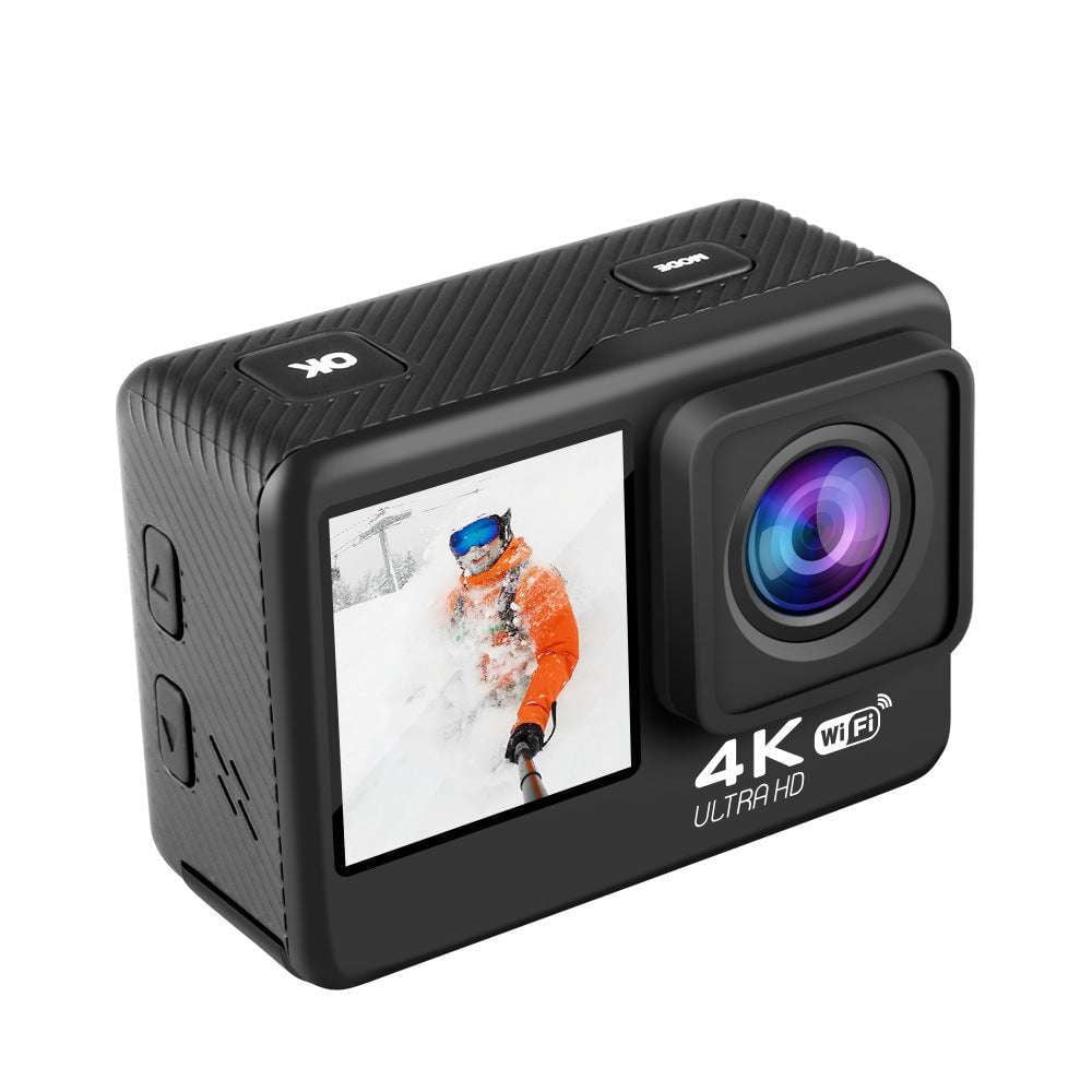 dual screen camera, high-quality camera, Waterproof sports camera - available at Sparq Mart