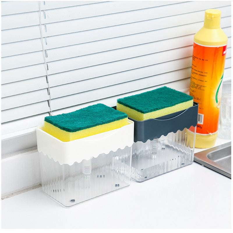 detergent box, soap dispenser, sponge caddy - available at Sparq Mart