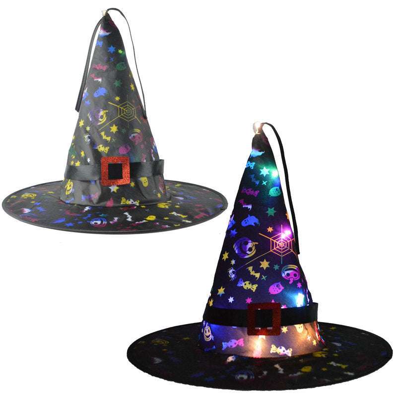 Halloween LED hat, LED holiday decoration, light-up party props - available at Sparq Mart