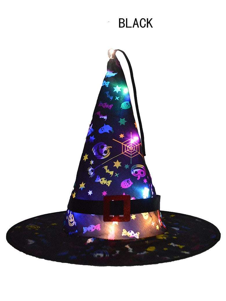 Halloween LED hat, LED holiday decoration, light-up party props - available at Sparq Mart