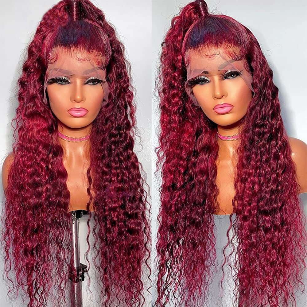 fashion lace wig, long curly wig, realistic fiber wig - available at Sparq Mart