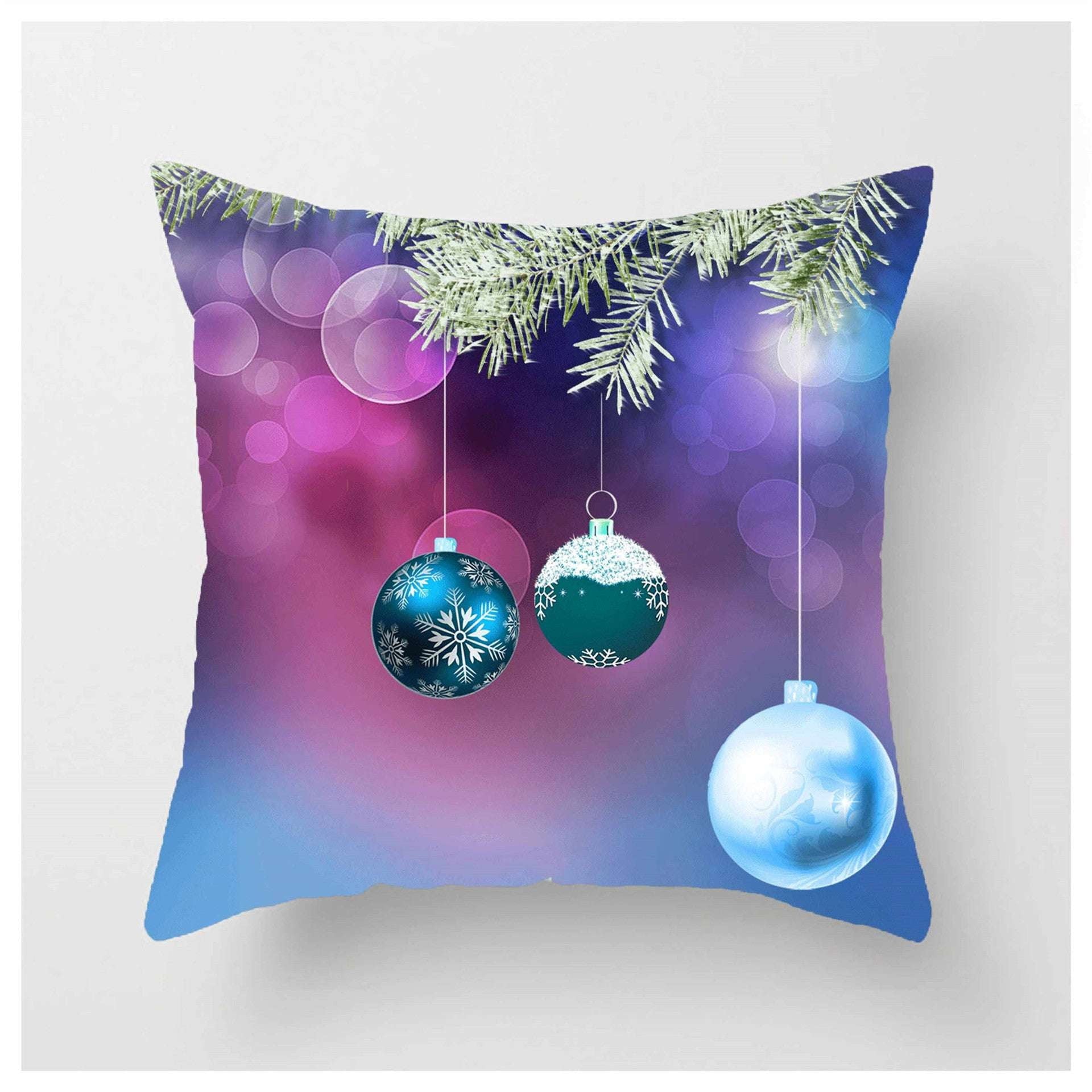 Christmas Ball Pillowcase, Festive Pillow Covers, Luxury Decorative Throw - available at Sparq Mart