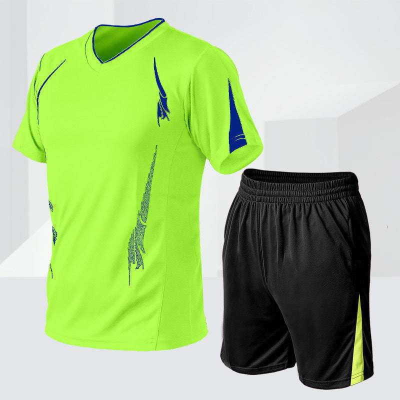 Casual Shorts Set, Men’s Fitness Outfit, Sports Suit Combo - available at Sparq Mart