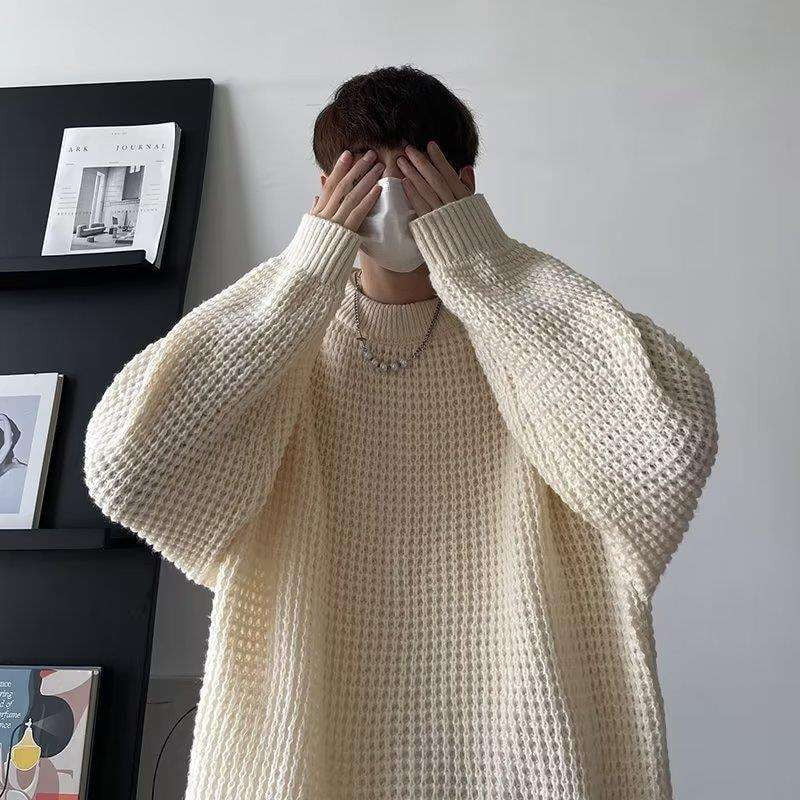 Knitted Sweater Men, Stylish Knitwear Fashion, Thick Bottom Sweater - available at Sparq Mart