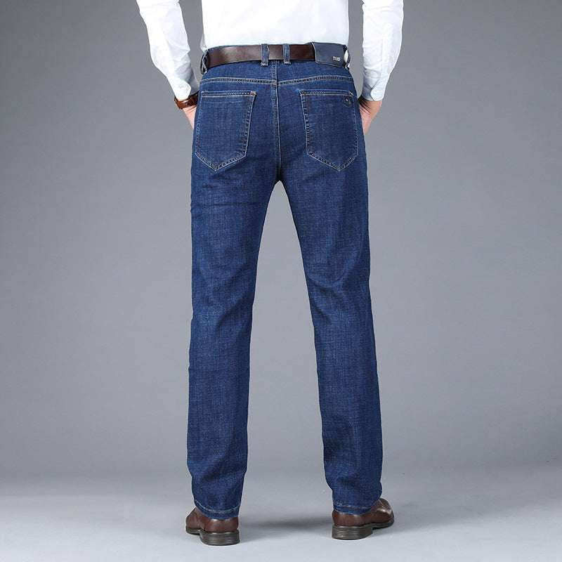 business casual denim, men's winter jeans, thick straight-leg jeans - available at Sparq Mart