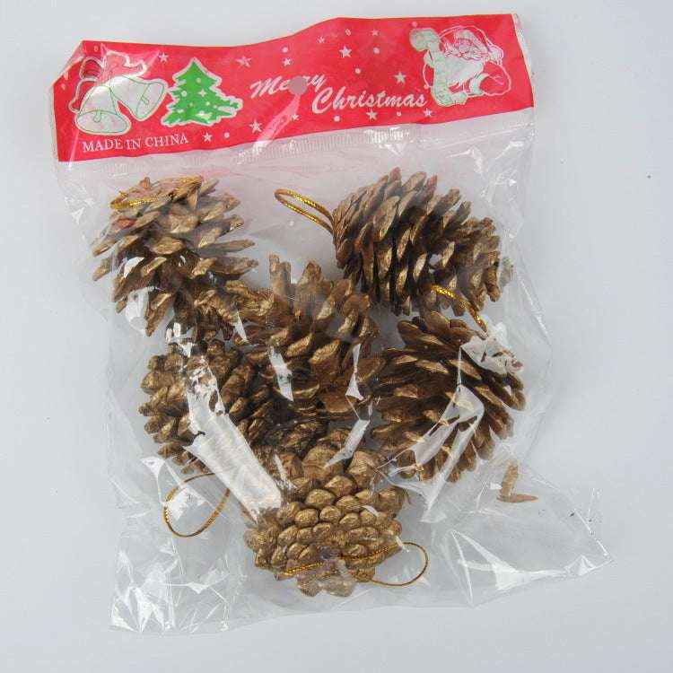 festive tree ornaments, handcrafted pine decor, natural cone decoration - available at Sparq Mart