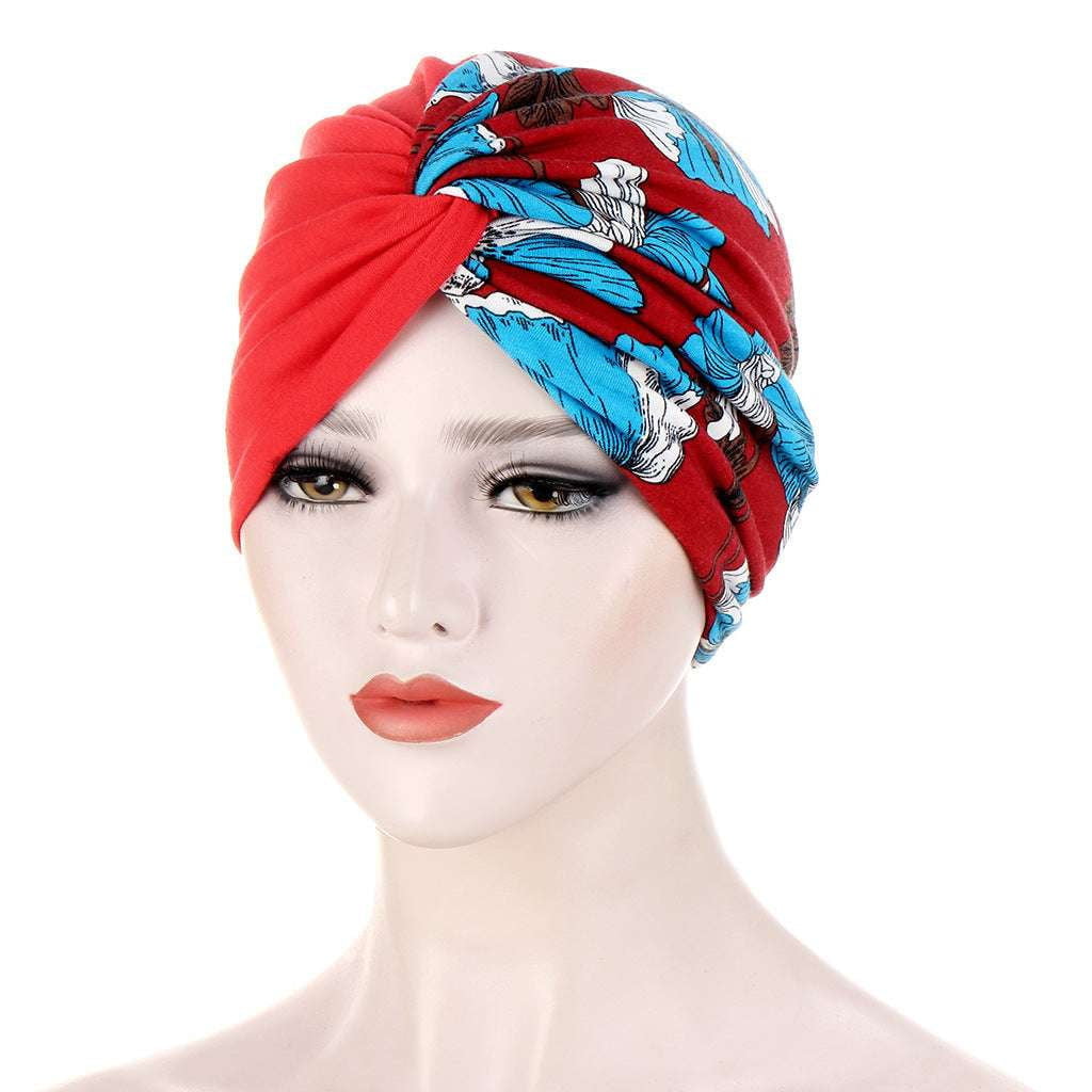 Calico Twisted Band, Patchwork Hair Accessory, Twisted Headband Cap - available at Sparq Mart