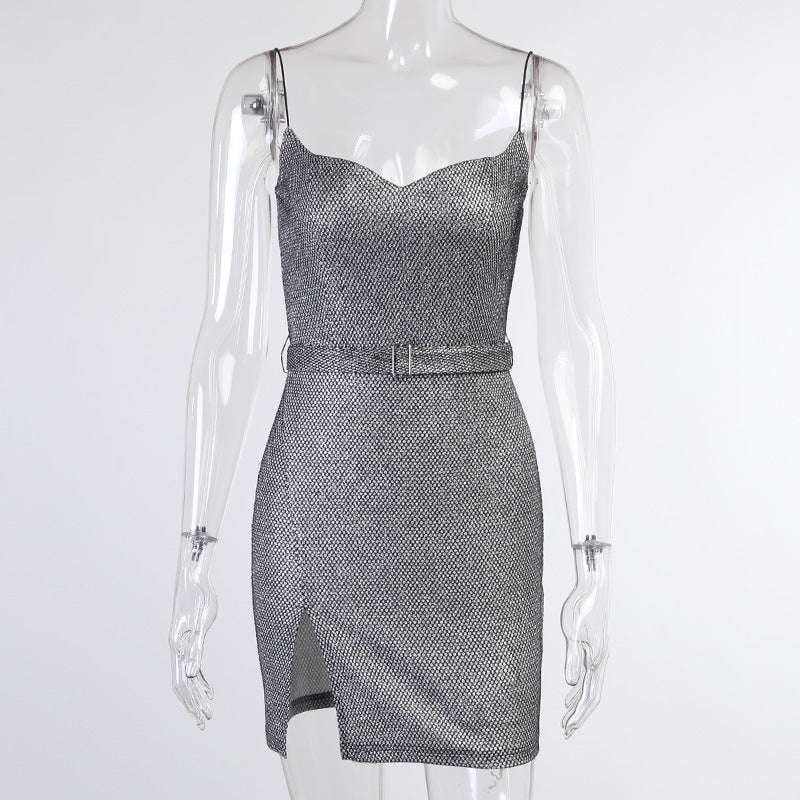 Peach Neck Dress, Slim Sling Dress, Urban Waist Dress - available at Sparq Mart