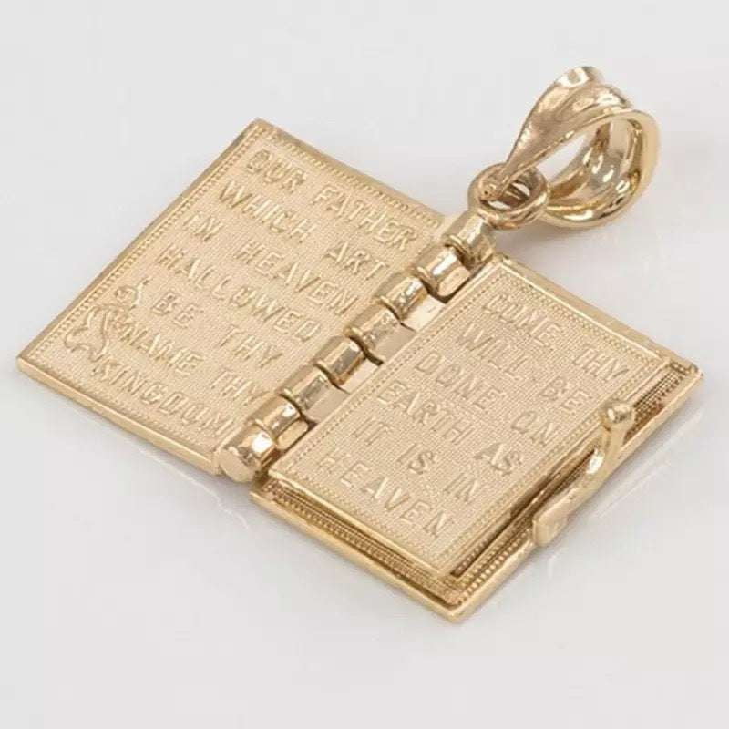 Custom Bible Book Pendant, Personalized Bible Necklace - available at Sparq Mart