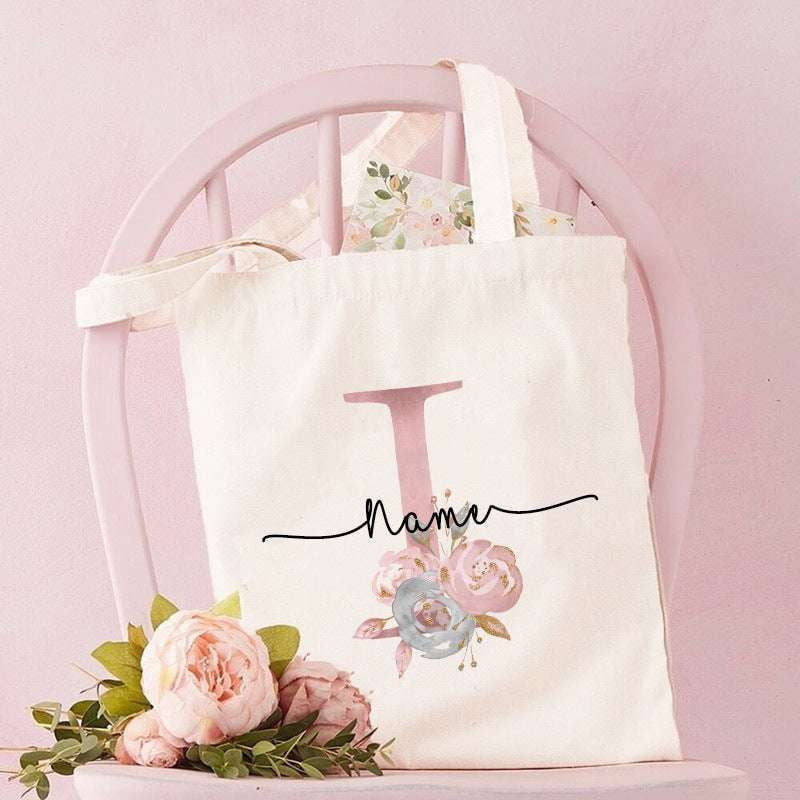 Custom Alphabet Bags, Personalized Canvas Tote, Unique Letter Totes - available at Sparq Mart